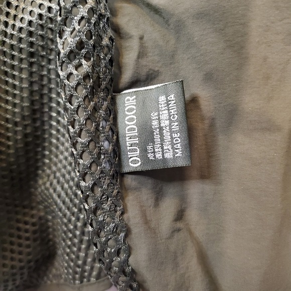 Outdoor Flygo Men Utility Fishing Vest Green Mesh Multi-Pocket Size XL - Picture 9 of 10